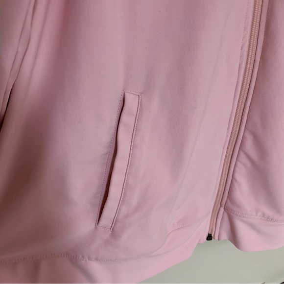 Light Pink and Black Sporty Zip-Up Jacket - Picture 5 of 6